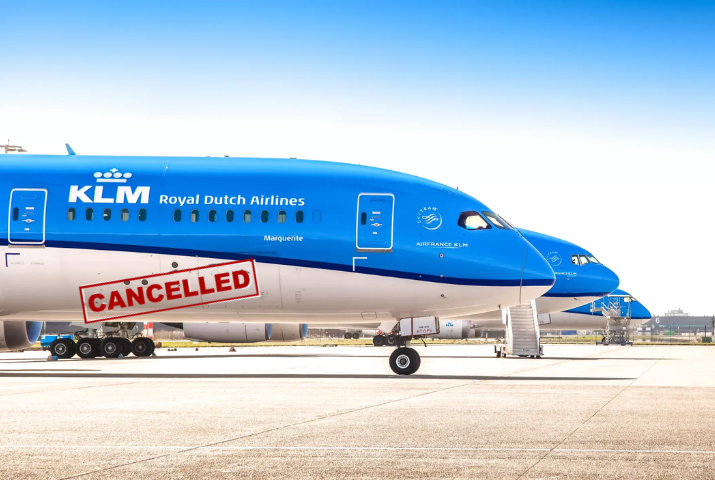 La politica de cancelacion de KLM Airlines 