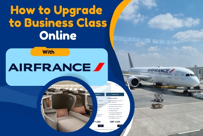 How to Upgrade to Business Class Online with Air France
