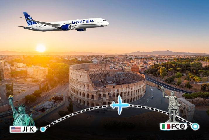 How to Book United Airlines Flight From New York to Rome?